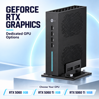 Mini PC Gaming Intel Core I5-14400F RTX 5060 8GB DDR5 WiFi 6E Komputer Mini dengan Dual Gigabit LAN untuk Gaming di Rumah dan Pekerjaan Sehari-hari