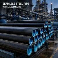 Tuyau en acier au carbone sans soudure noir conforme à la norme ASTM A53, certifié API pour l'industrie pétrolière et gazière, avec service de découpe