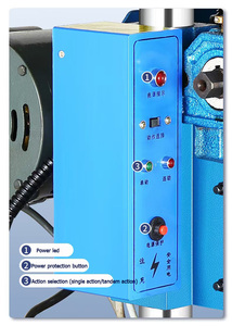 Prensa de Mesa para Chapa Metálica, Prensa Eléctrica Pequeña de 1T, Prensa Automática de Doble Columna, Máquina Perforadora de Hierro con Pedal - Product Image 3