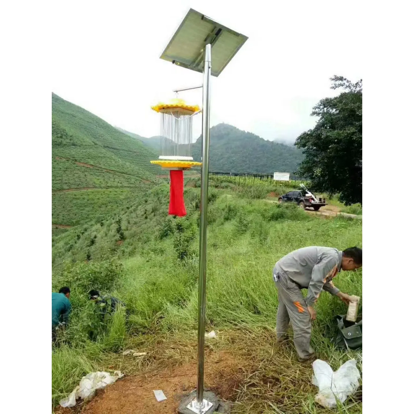 कृषि कीट नियंत्रण उपकरण कीड़े लाइट ट्रैप सौर कीटनाशक लैंप बग जैपर लाइट