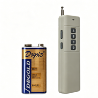 Émetteur-récepteur longue portée 433 MHz 3000 mètres, télécommande RF haute puissance 1/2/4 canaux, télécommande à code d'apprentissage 1527V