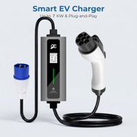 Chargeur de voiture électrique portable, station de recharge portable EV, chargeur EV Byd, 7 kW, stations de recharge GBT pour voitures électriques
