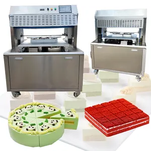 automatische ultraschall kuchen brot schneidemaschine kreisförmige fladenbrot kuchen oberschnittmaschine