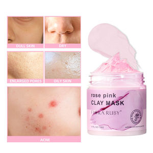 Masque facial hydratant et nourrissant à l'argile rose naturelle FLORA RUBY 100% - Product Image 2