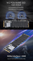 SSD M.2 NVMe 128GB 1TB 512GB 256GB untuk Laptop & Desktop Hard Drive SSD Lipat Portabel Berkualitas Tinggi SSD Eksternal