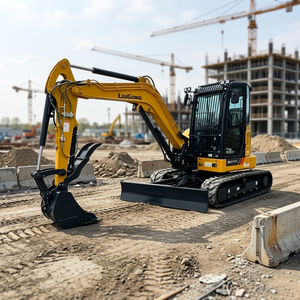 Meilleur prix, fourniture directe usine pour mini-excavatrice sur chenilles 9051F de 5 tonnes, moteur Yanmar, godet de 0,14 m, conception compacte, haute efficacité - Product Image 1
