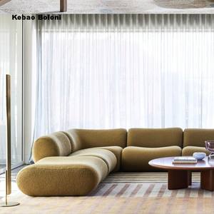 Sofá modular moderno de espuma seccional para decoración del hogar <span class=keywords><strong>muebles</strong></span> de esponja de rollo vacíos envasados al vacío para apartamentos y villas - Product Image 5