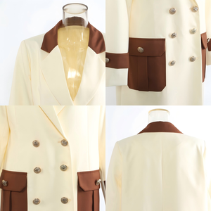 Manteaux Abaya Modestes de Haute Qualité avec Boutons Tridimensionnels, Vêtements de Créateur, Long Trench-Coat, Style Dubaï ODM, <span class=keywords><strong>Blazer</strong></span> Maxi Simple - Product Image 2