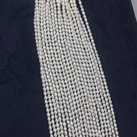 Perles de culture d'eau douce naturelles en vrac, forme riz, 3-4 mm, petites perles de rocaille