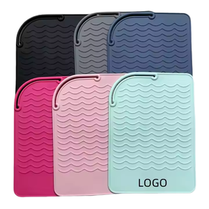 Modern Style Portable Travel <b>Silicone</b> Cover Heat Resistant Pouch Mat for Hair Straightener & Curling Iron Soft Styling <b>Tools</b> - Product Image 1
