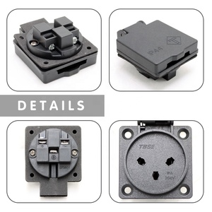 16A 250VAC Israel không thấm nước Bìa Ổ cắm ổ cắm ổ cắm điện ổ cắm Schuko Ổ cắm ổ cắm vít trong receptacle cho up - Product Image 6