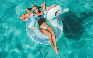 ห่วงยางรูปม้าน้ำวิบวับ ทำจาก PVC สำหรับผู้ใหญ่ ขนาดใหญ่ นั่งได้ - Product Image 6