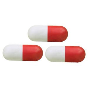 Jouet anti-stress publicitaire en forme de pilule souple avec logo, idéal pour les cadeaux d'affaires - Product Image 3