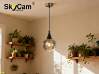 Lampe de plafond SkyCam, lampe suspendue, lampe de nuit moderne pour la maison, petite lampe de nuit en verre de luxe