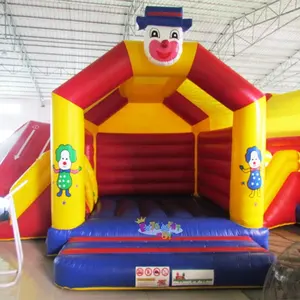 Guangzhou CE commercial inflatable clown bounce house bouncer jumping castle for kids