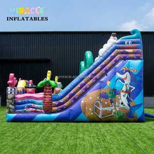 Professional PVC Inflatable Playground Pirate Inflatable Park Jumping House with Slide with Air Blower - Product Image 4