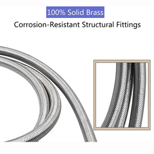 Regulador de Propano de Alta Presión con Manguera Trenzada de Acero Inoxidable y Manómetro para RV, Camping y Parrilla para Asar - Product Image 6
