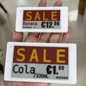 ป้ายราคาอิเล็กทรอนิกส์ e ink Nfc E Paper epd esp32 Api Spi 2.4GHz ซอฟต์แวร์ Bluetooth Ble5.0 ป้ายชั้นวางสินค้าแบบดิจิทัล ป้ายราคาแบบดิจิทัล ESL - Product Image 2