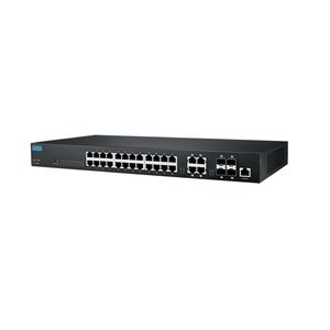 Advantech EKI 2428G 4CI 19 pollici montaggio su rack 24GE + 4GE porta Combo Switch Ethernet rete industriale non gestita - Product Image 1
