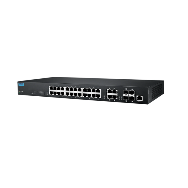 Advantech EKI 2428G 4CI 19 Inch Rackmount 24GE+4GE Combo Port Unmanaged Industrial Network Ethernet Switch