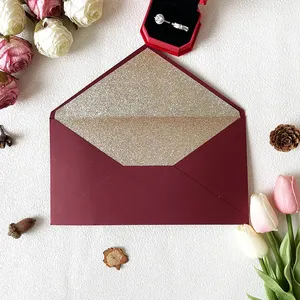 Custom Design Sustainable Wedding Envelope Logo Design Wedding Packaging Paper Envelopes Wedding Card Invitation With Envelope