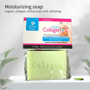 Jabón en Barra de Colágeno Herbal Natural para el Cuidado de la Piel del Cuerpo con Manteca de Karité Orgánica al por Mayor 2025 para Antienvejecimiento, Blanqueamiento e Hidratación - Product Image 3