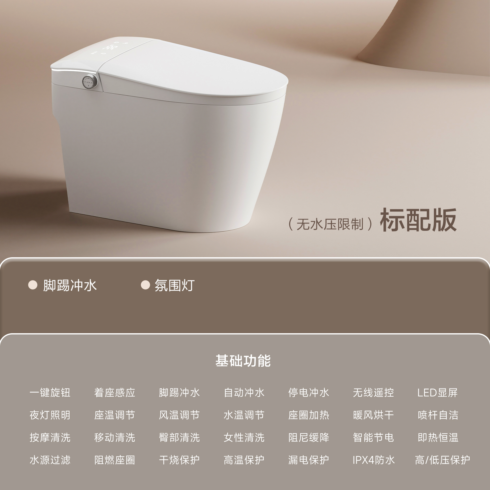 Standard configuration WITH TANK W