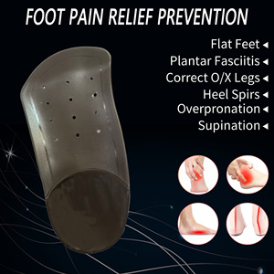 Penopang lengkung setengah sol Tpe Orthotics untuk kaki datar pereda nyeri sol TPE 3/4 - Product Image 3