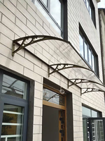 Pergola moderne durable en polycarbonate imperméable pour l'extérieur, auvent pliable pour patio, pare-soleil