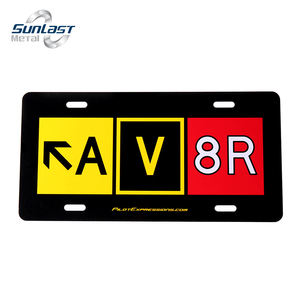 2025 personnalisé ma famille aluminium 3D Logo en relief plaque d'immatriculation de voiture personnalisé mer thème plaque d'immatriculation pour anniversaire - Product Image 1