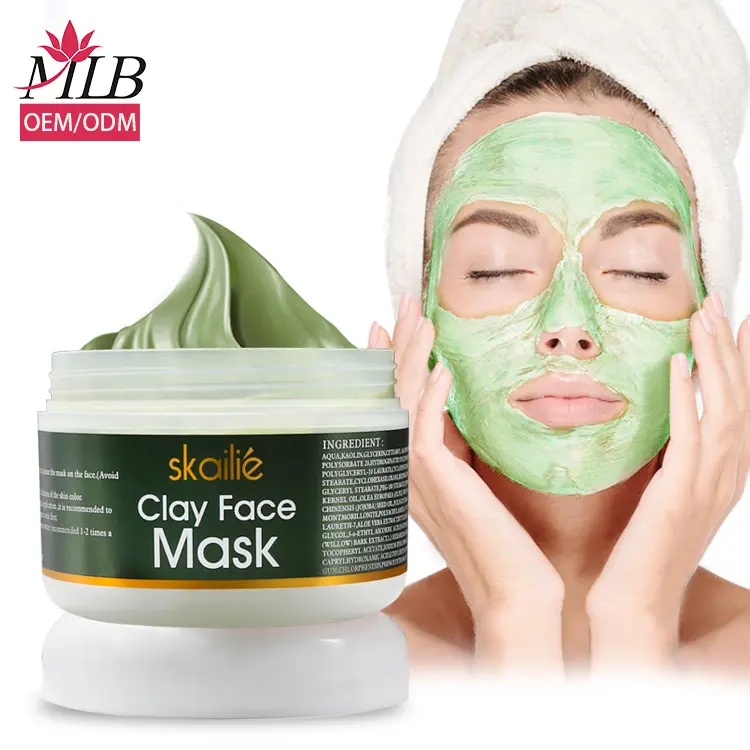 Beauty skin face mask trattamento dell'acne collagene detergente attivato acido ialuronico maschera facciale aloe fango maschera di argilla