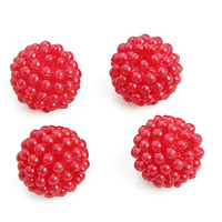 Perles en vrac ABS bicolores de 10 mm et 12 mm, 500 g/sac, pour la fabrication de sacs et de colliers