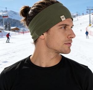 Banda <span class=keywords><strong>para</strong></span> <span class=keywords><strong>el</strong></span> sudor con logo, diadema deportiva personalizada <span class=keywords><strong>para</strong></span> correr y hacer ejercicio, 100% elegante <span class=keywords><strong>lana</strong></span> merino, banda reversible <span class=keywords><strong>para</strong></span> la cabeza unisex - Product Image 6
