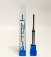 Fresa de Carburo de Acero de 2 Filos Personalizable, Venta Caliente, con Cuello Largo Cónico, Punta de Bola con Radio para Fresado