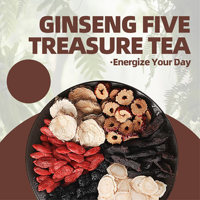 Teh Rasa Alami Wubao Buckwheat Kelas Atas Buatan Tangan untuk Energi Pria 5g X20 Sachet Asal Anhui