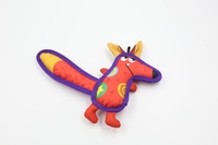 Stock en vrac jouet pour chien chiot, durable résistant aux morsures oxford imprimé renard chien en peluche jouet à mâcher