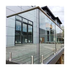 Prima excellente <span class=keywords><strong>vue</strong></span> en stock acier inoxydable 316 2205 carré sans cadre en verre balustrade balustrade garde-corps en verre - Product Image 4