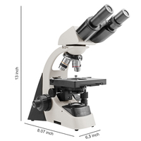 SM-2010D Laboratory Articulated Free Binocular Microscope 40-1000X Biological Microscope Microscope Slides