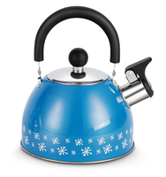 Bouilloire sifflante classique en acier inoxydable de 3 litres, ébullition rapide, design pour cuisinière, idéale pour la maison et le camping, prix usine