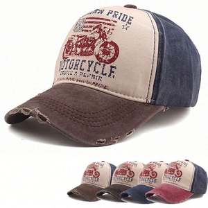 Gorra de Béisbol de Lona Vintage con Logotipo Bordado en 3D Personalizable, Unisex, para Uso en las Cuatro Estaciones - Product Image 1