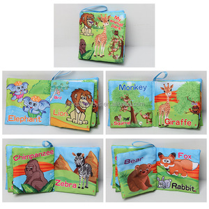 Venta caliente animales del bosque de 0-12month bebé tela libro de tela - Product Image 2