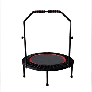Minitrampolín redondo para ejercicio de Cardio, equipo de <span class=keywords><strong>Fitness</strong></span> <span class=keywords><strong>usado</strong></span> para el hogar, con logotipo personalizado, con mango, gran oferta - Product Image 5