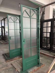 Diseño de puerta principal de interior, marco de hierro moderno, ventanas de acero galvanizado, puertas francesas, estándar europeo - Product Image 2