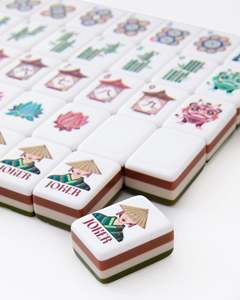 En stock, Pedido al por mayor, 1 Set de 160 Fichas de Mahjong Americanas de Lujo, Nuevas, de 4 Capas, para Viaje, Set Personalizado - Product Image 6