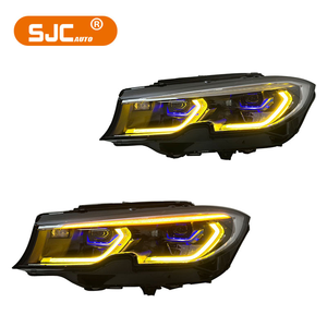 Feux avant laser jaunes et blancs SJC USA STOCK pour BMW Série 3 G20 G80 2019-2022 M340i M330i, phare laser bicolore - Product Image 5