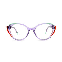 1822 dernières femmes à la mode acétate stratification jeune couleur cadre optique dame lunettes en gros personnalisé lunettes lunettes