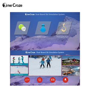 वार खेल वास्तविक स्कीइंग अल्पाइन स्की सिम्युलेटर सिस्टम स्नोबोर्ड संतुलन को आंतरिक खेल के लिए स्की सिम्युलेटर - Product Image 4