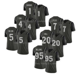 2025 соперничество короткие американские футбольные майки новые стильные Ахмад Гарднер Гарретт для Уилсон Джастин поля зал 20 Уильямс 95 - Product Image 1