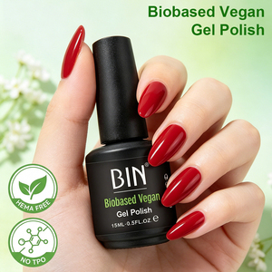 Vernis à <span class=keywords><strong>ongles</strong></span> en gel UV végétalien bio <span class=keywords><strong>de</strong></span> haute qualité, longue durée, 15 ml, avec logo OEM, pour salon <span class=keywords><strong>de</strong></span> manucure et nail art, vente en gros - Product Image 2