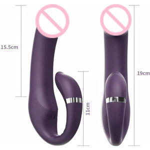 Vibratore Dildo a Forma di U a 10 Velocità per <span class=keywords><strong>Donna</strong></span>, Giocattoli Sessuali per Adulti, <span class=keywords><strong>Masturbatore</strong></span> Femminile - Product Image 2